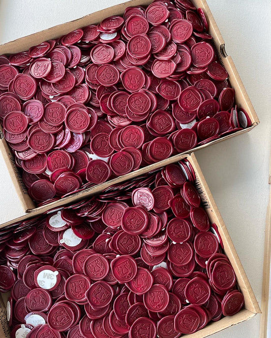 Cachet de cire adhésif personnalisé