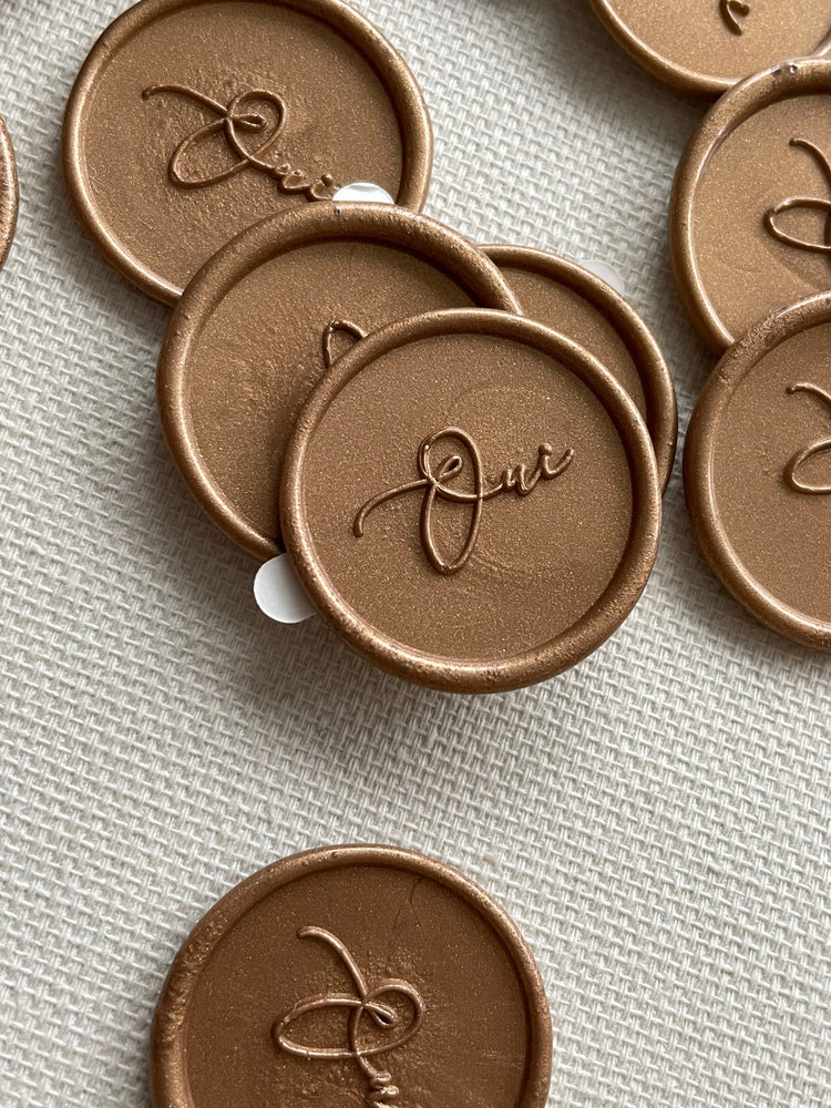 Self adhesive wax seals