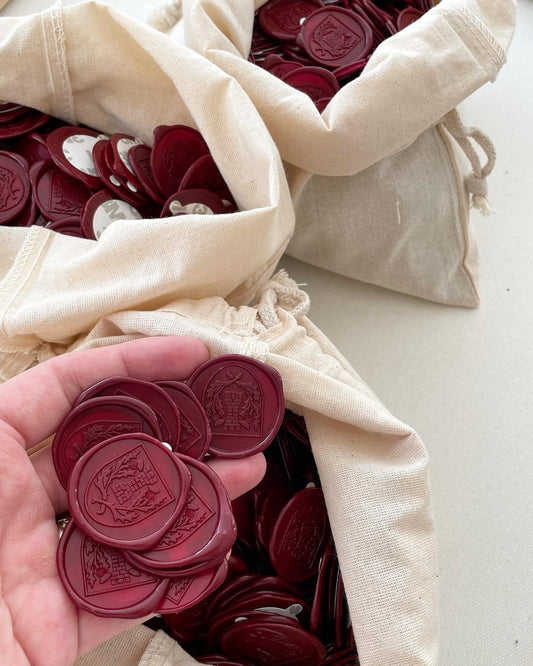 Cachet de cire adhésif personnalisé